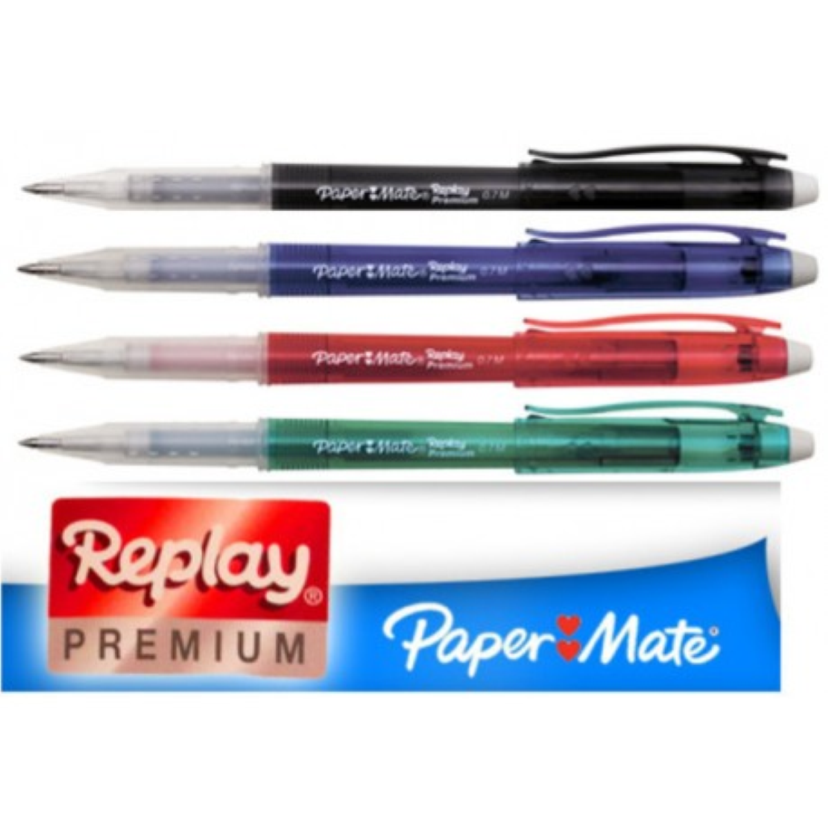 1282 Refill per Penna gel Replay PREMIUM Paper Mate - Nero - 0,7 mm -  1901343 (conf.2) 2.20 - Cancelleria e Penne - LoveOffice®