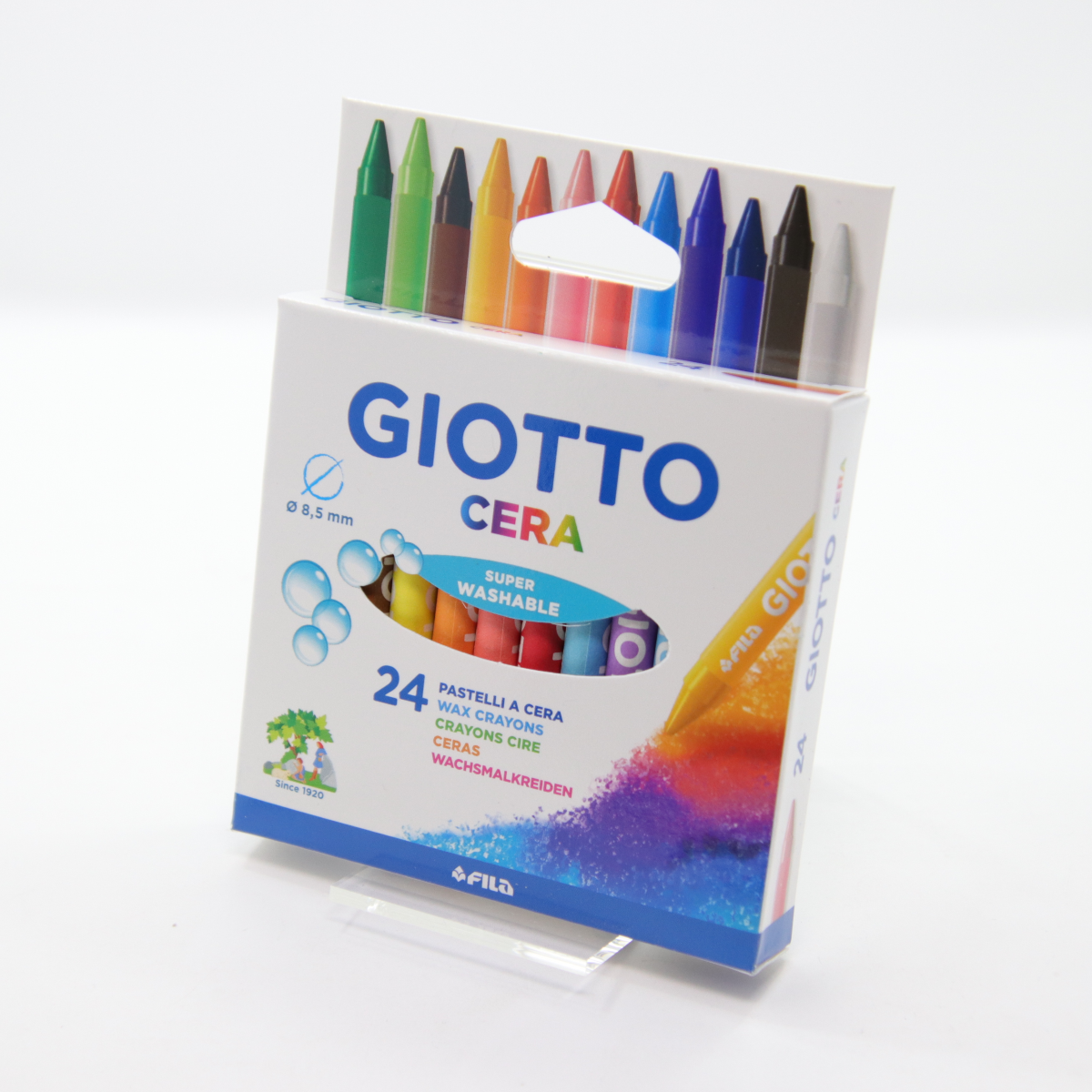 Pastelli a cera - colori assortiti - cf. 24 pz - 282200 Giotto