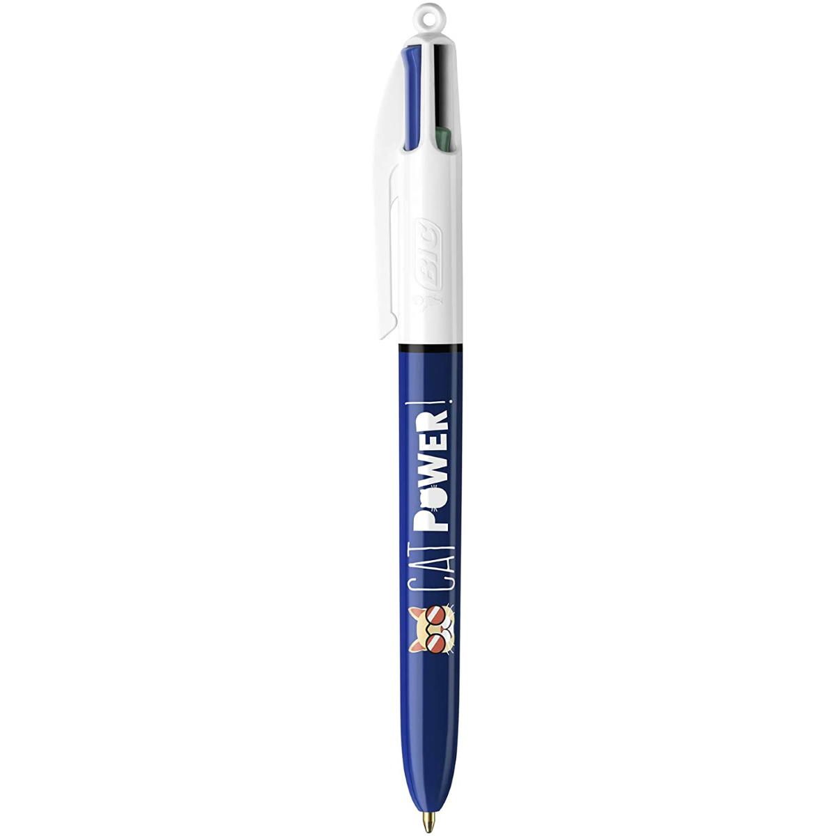 Penna 4 colori Bic Message Cat Power mm.1