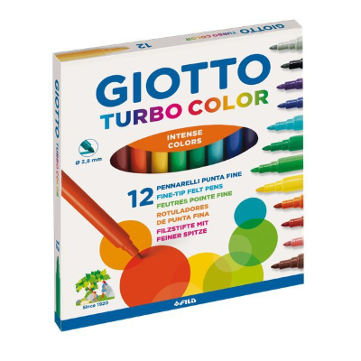 Pennarelli Turbo Color Giotto - Barattolo 96 Colori FILA - 521500