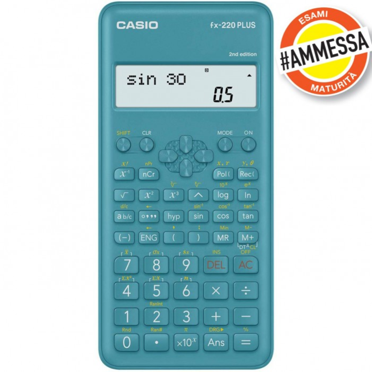 Calcolatrice Casio Scientifica FX-220PLUS 2nd Edition - 181 Funzioni (Cod.  FX220PLUS)